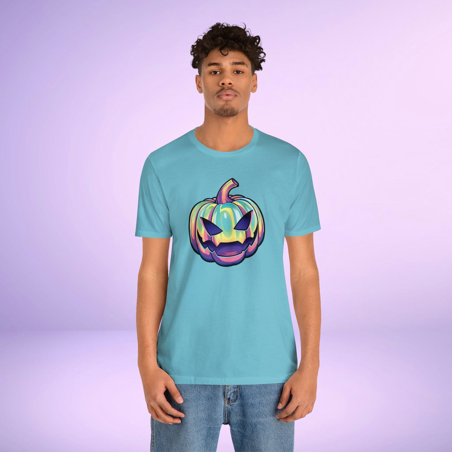 Pastel Joke-o-Lantern Unisex Jersey Short Sleeve Tee - Driftless Enchantments