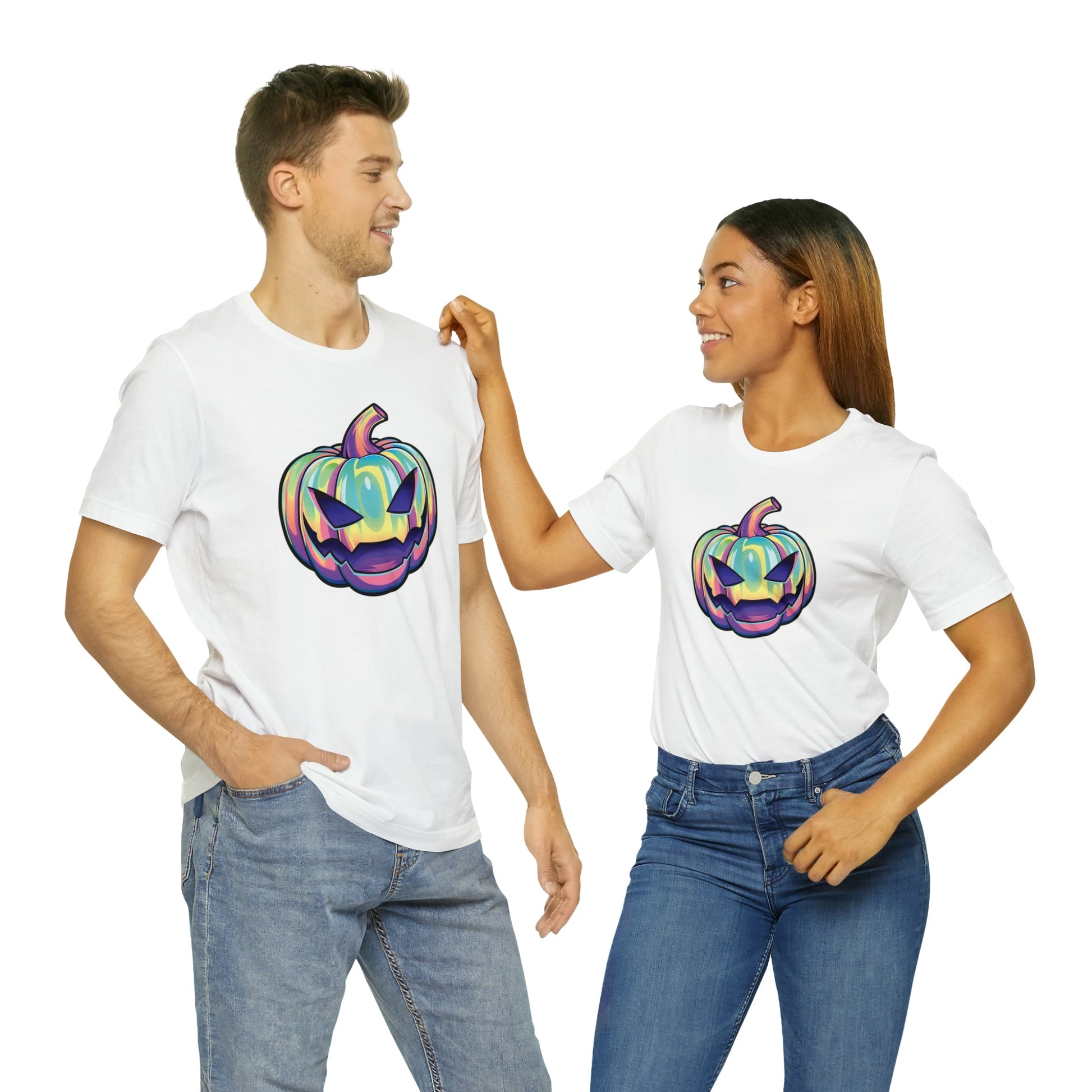 Pastel Joke-o-Lantern Unisex Jersey Short Sleeve Tee - Driftless Enchantments