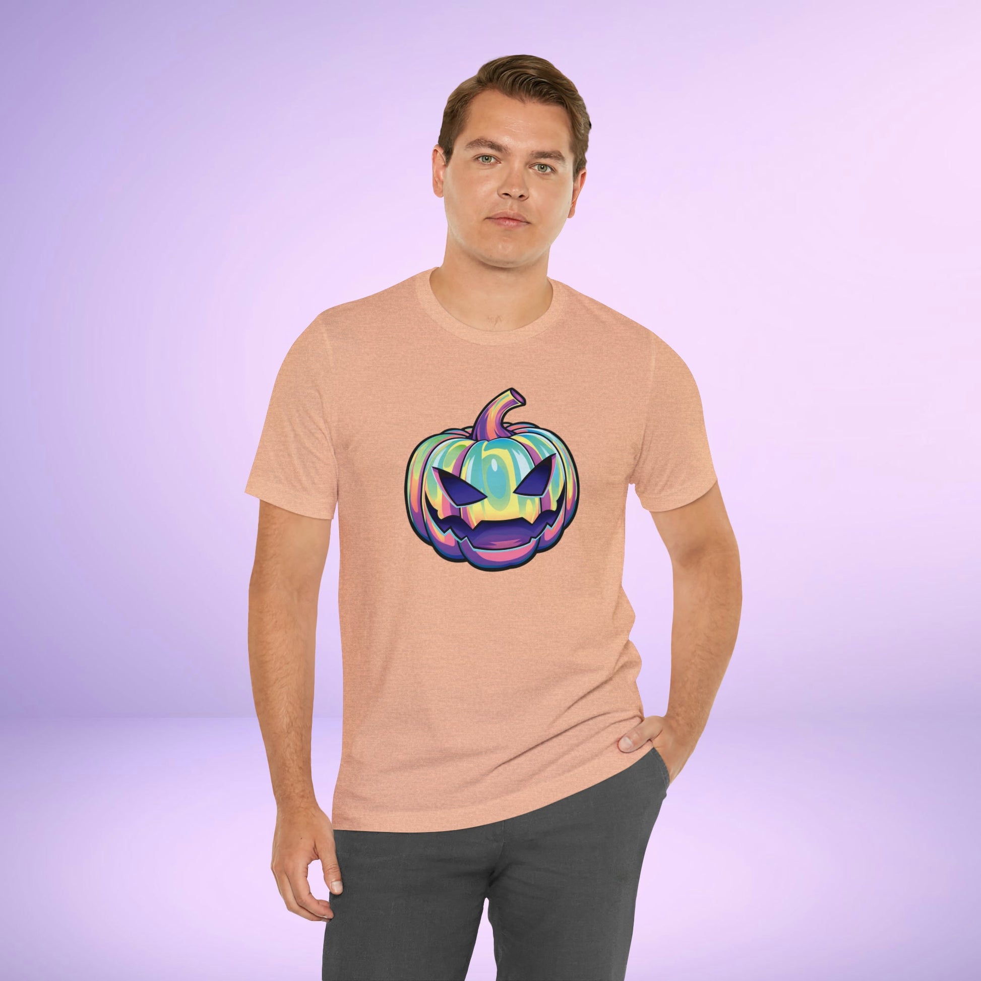 Pastel Joke-o-Lantern Unisex Jersey Short Sleeve Tee - Driftless Enchantments