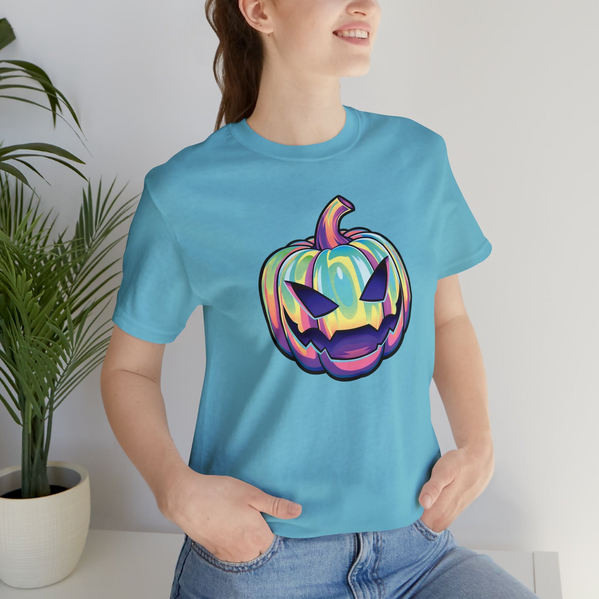 Pastel Joke-o-Lantern Unisex Jersey Short Sleeve Tee - Driftless Enchantments