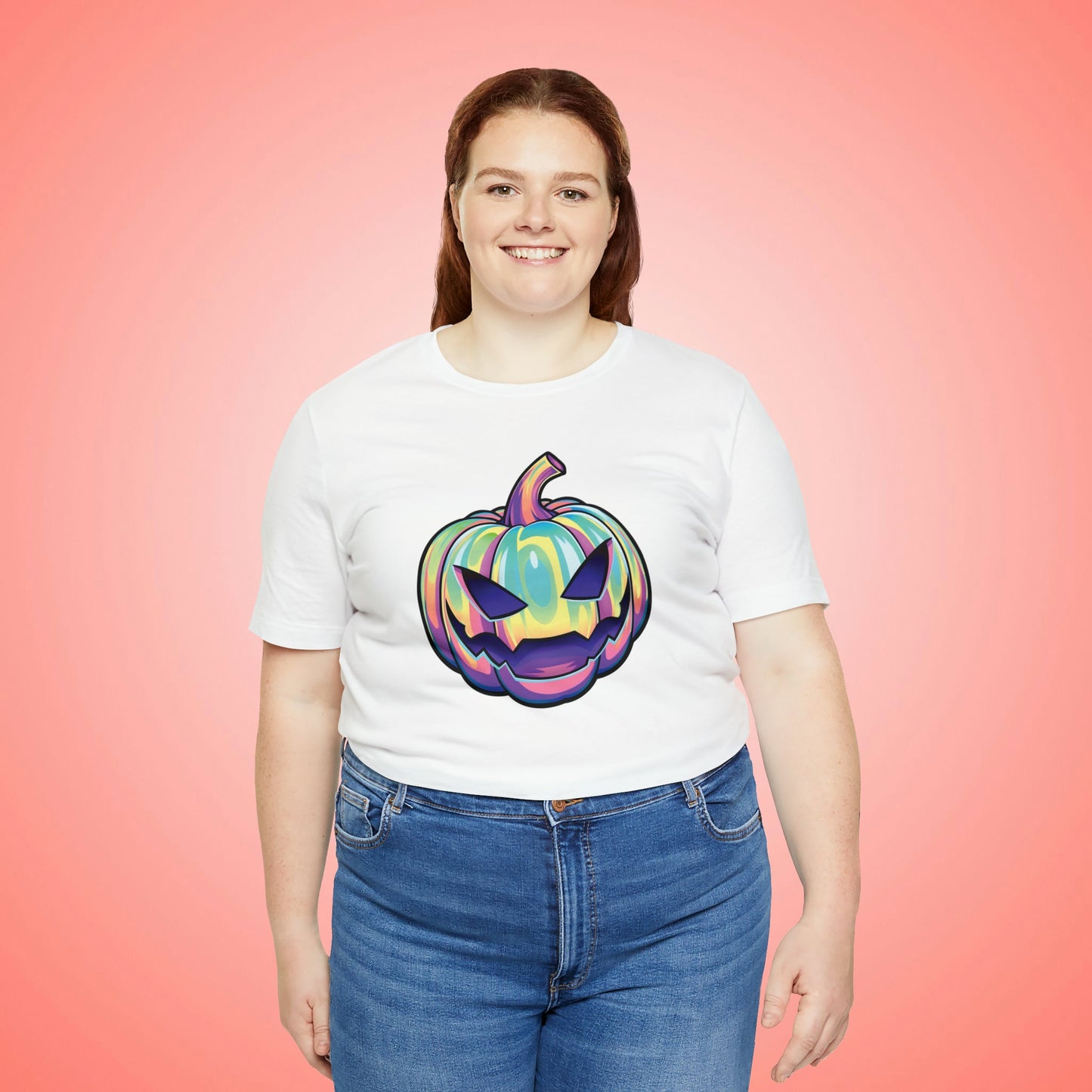 Pastel Joke-o-Lantern Unisex Jersey Short Sleeve Tee - Driftless Enchantments