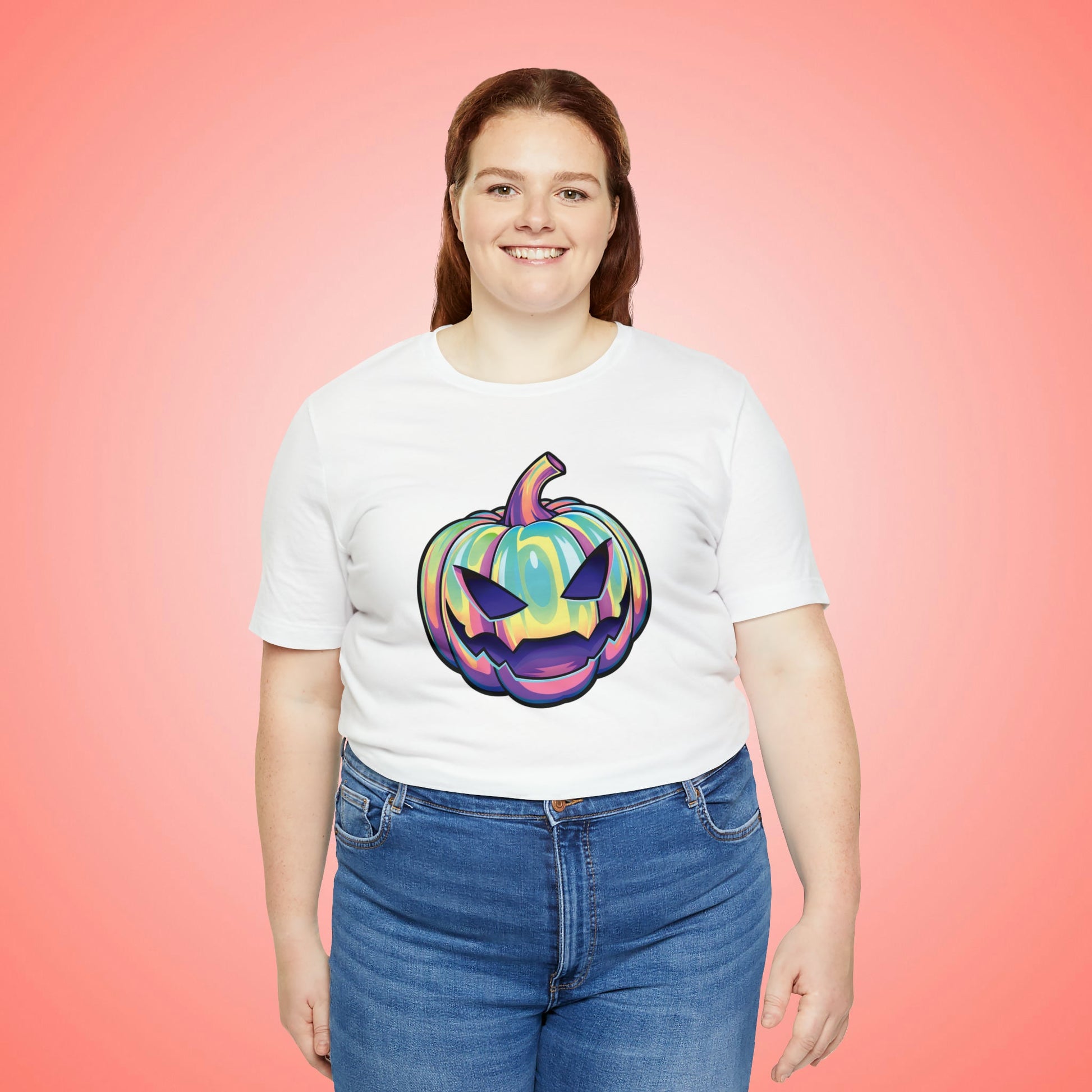 Pastel Joke-o-Lantern Unisex Jersey Short Sleeve Tee - Driftless Enchantments