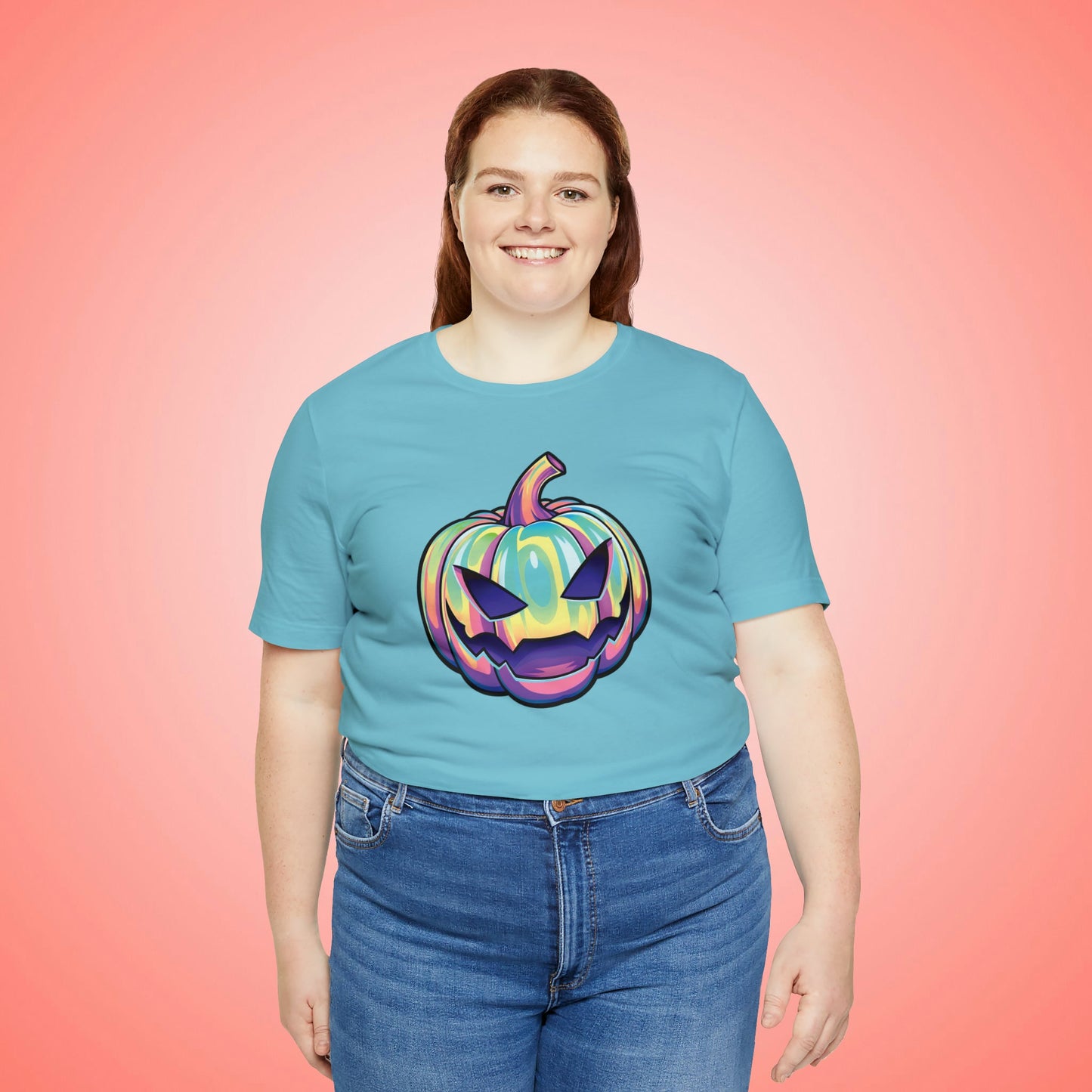 Pastel Joke-o-Lantern Unisex Jersey Short Sleeve Tee - Driftless Enchantments