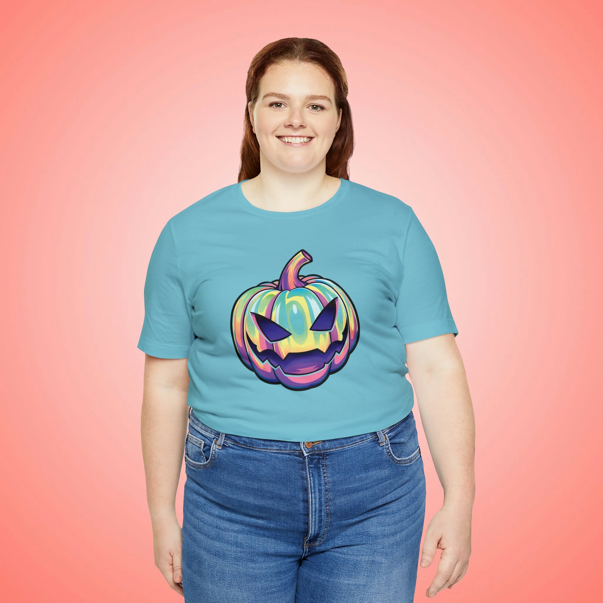 Pastel Joke-o-Lantern Unisex Jersey Short Sleeve Tee - Driftless Enchantments