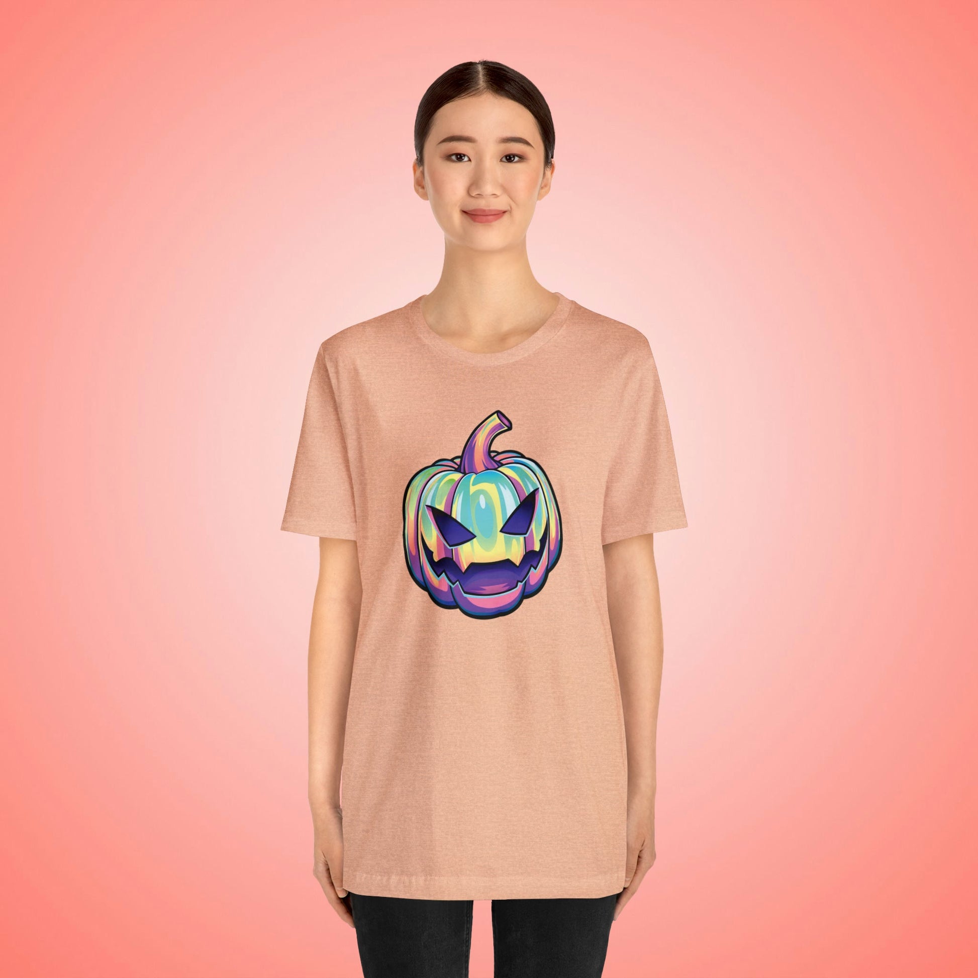 Pastel Joke-o-Lantern Unisex Jersey Short Sleeve Tee - Driftless Enchantments