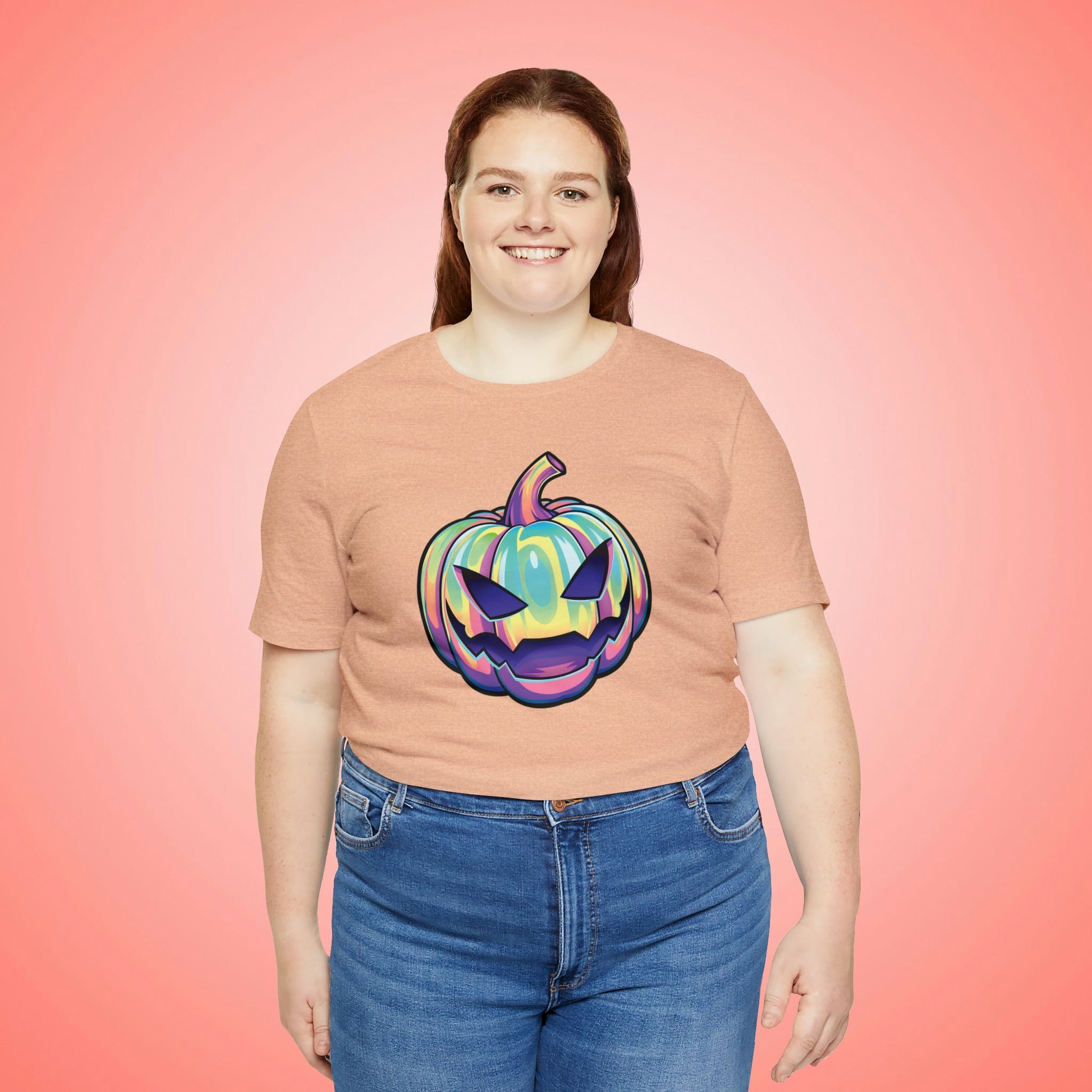 Pastel Joke-o-Lantern Unisex Jersey Short Sleeve Tee - Driftless Enchantments