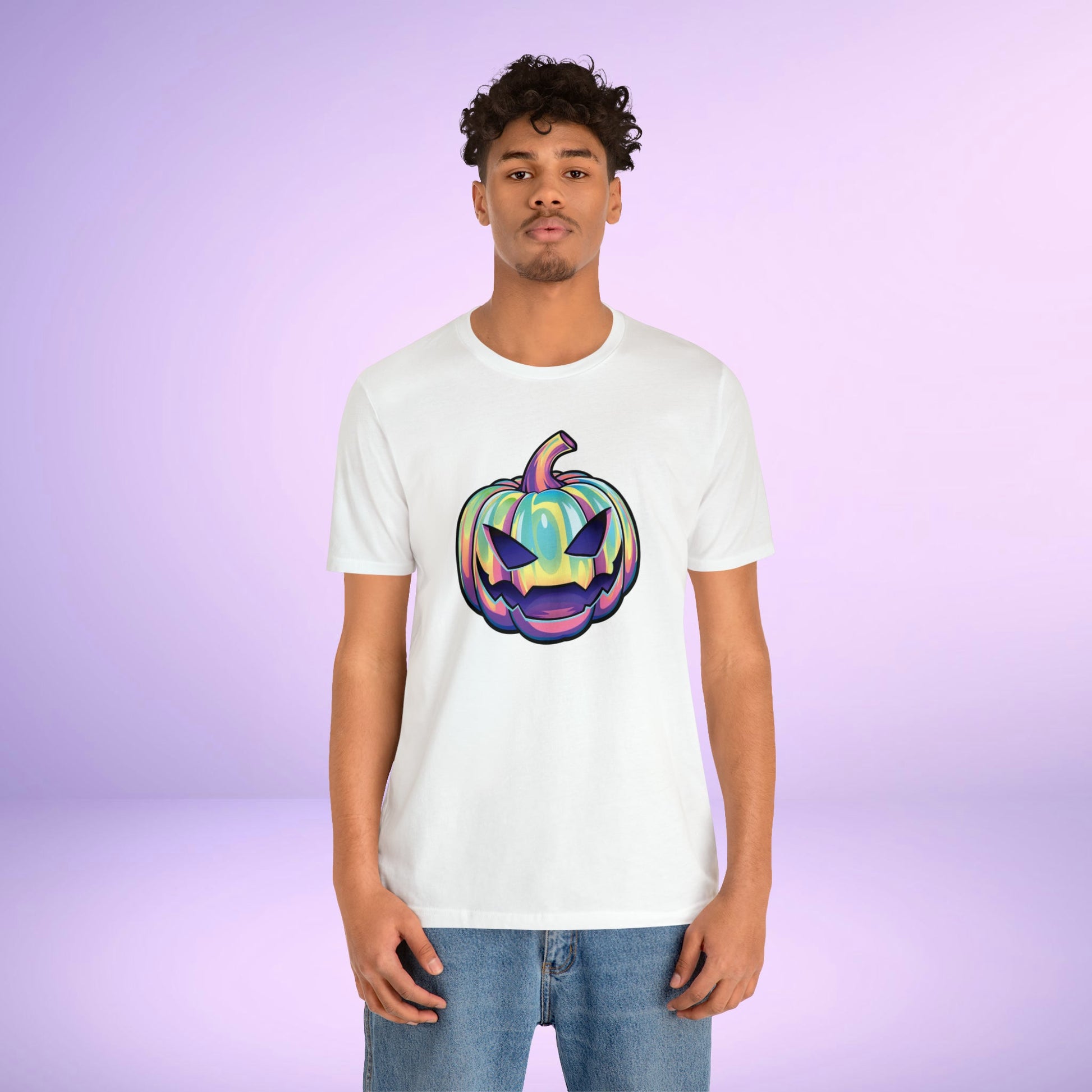 Pastel Joke-o-Lantern Unisex Jersey Short Sleeve Tee - Driftless Enchantments