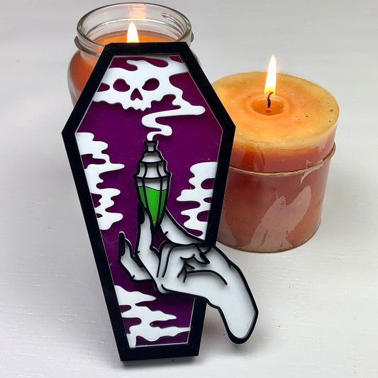 Poison Coffin Plaque - Driftless Enchantments