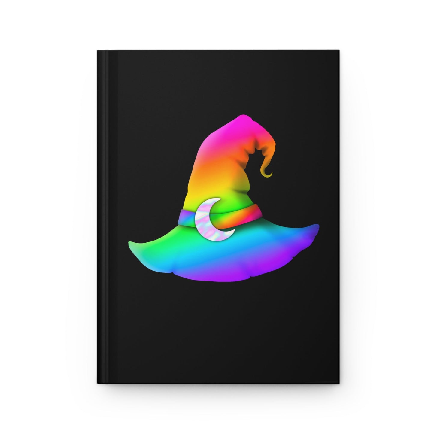 Rainbow Witch Hat Hardcover Journal - Driftless Enchantments