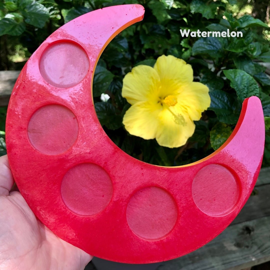 Resin Moon Tray - Watermelon - Driftless Enchantments