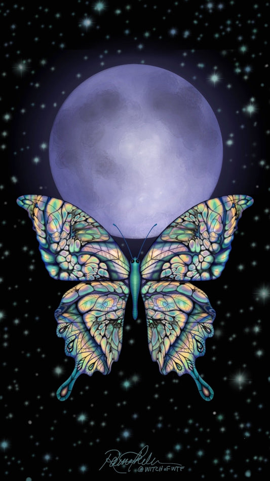 Smart Phone Wallpaper (Digital Download) - "Fly Me to the Moon" - Driftless Enchantments