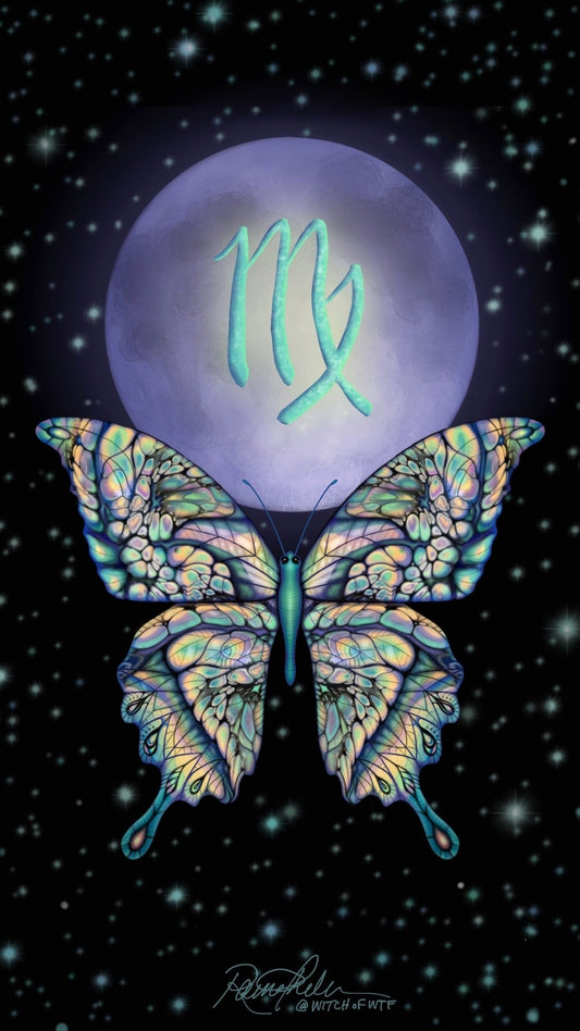 Smart Phone Wallpaper (Digital Download) - "Full Moon in Virgo" - Driftless Enchantments