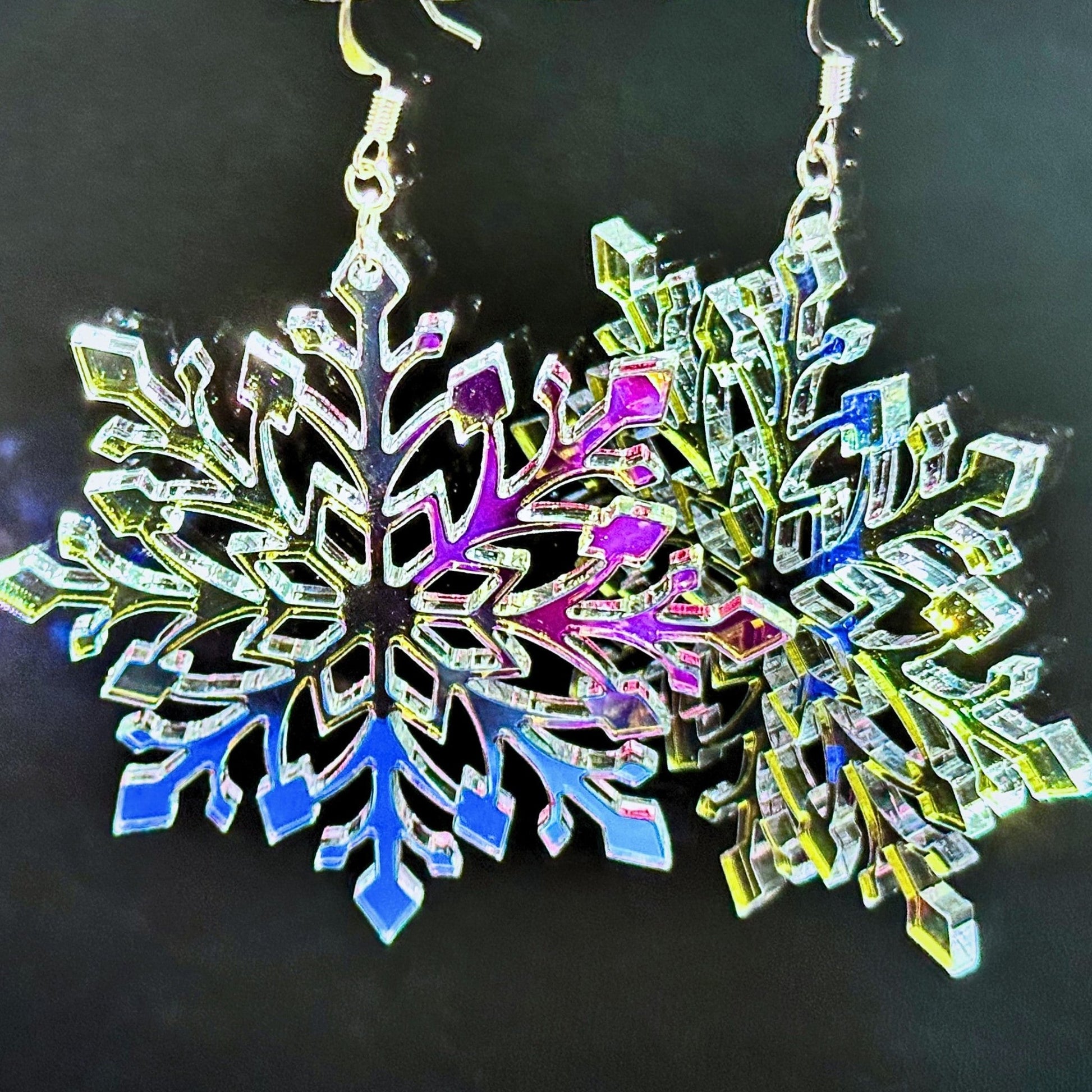 Snowflake Statement Earrings - Driftless Enchantments