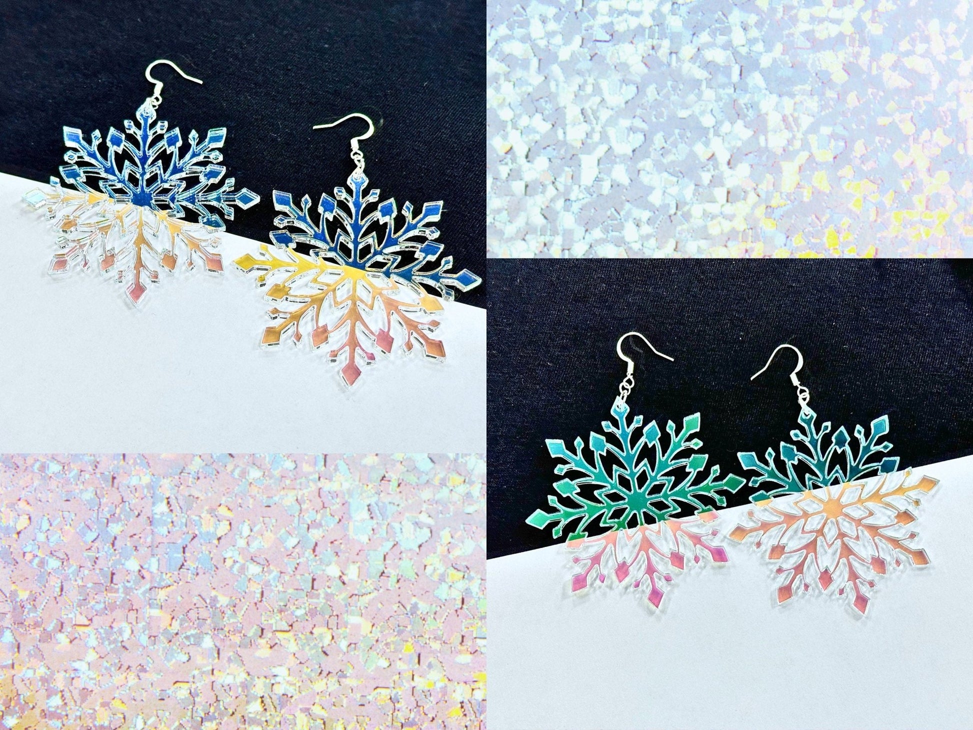 Snowflake Statement Earrings - Driftless Enchantments