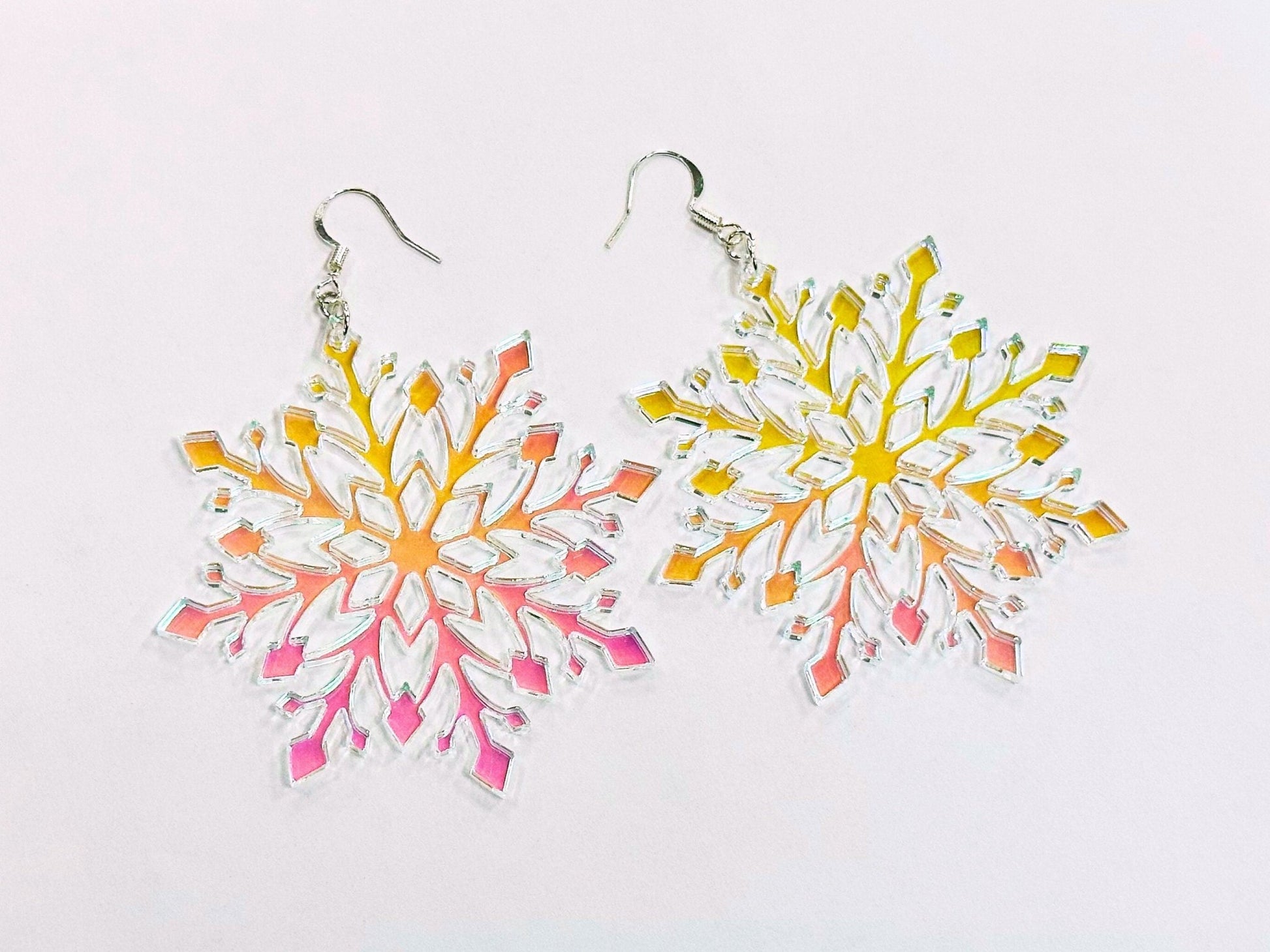 Snowflake Statement Earrings - Driftless Enchantments