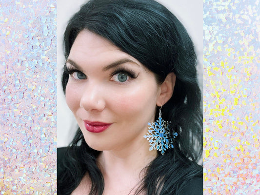 Snowflake Statement Earrings - Driftless Enchantments