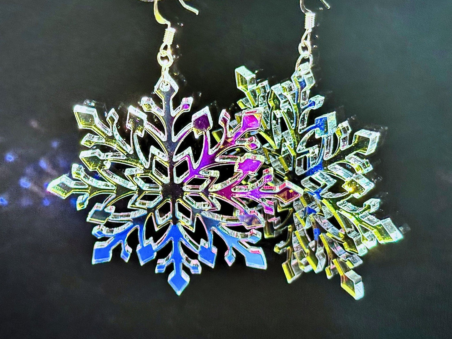 Snowflake Statement Earrings - Driftless Enchantments