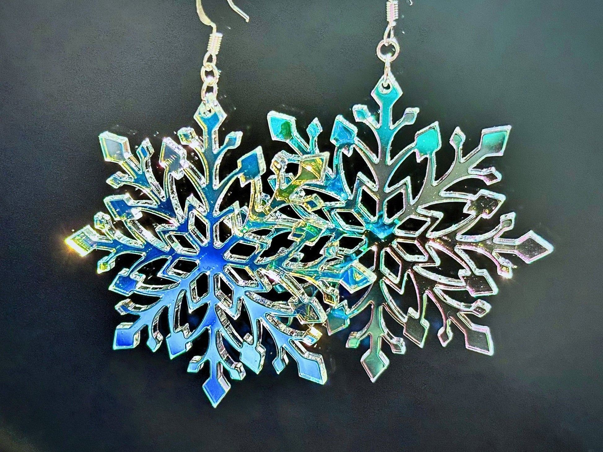 Snowflake Statement Earrings - Driftless Enchantments