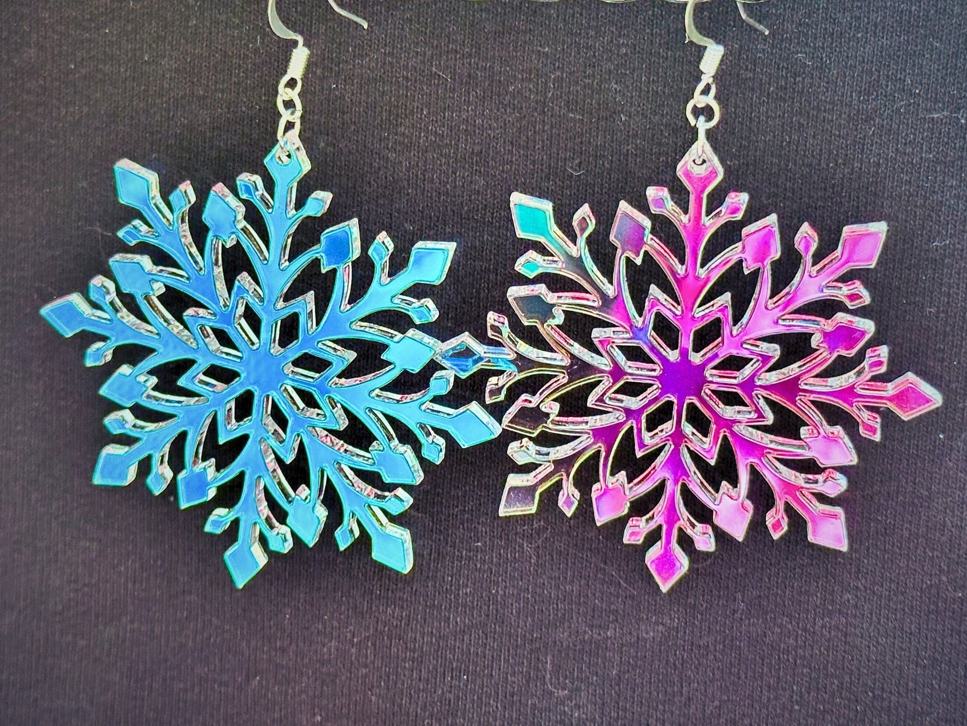 Snowflake Statement Earrings - Driftless Enchantments