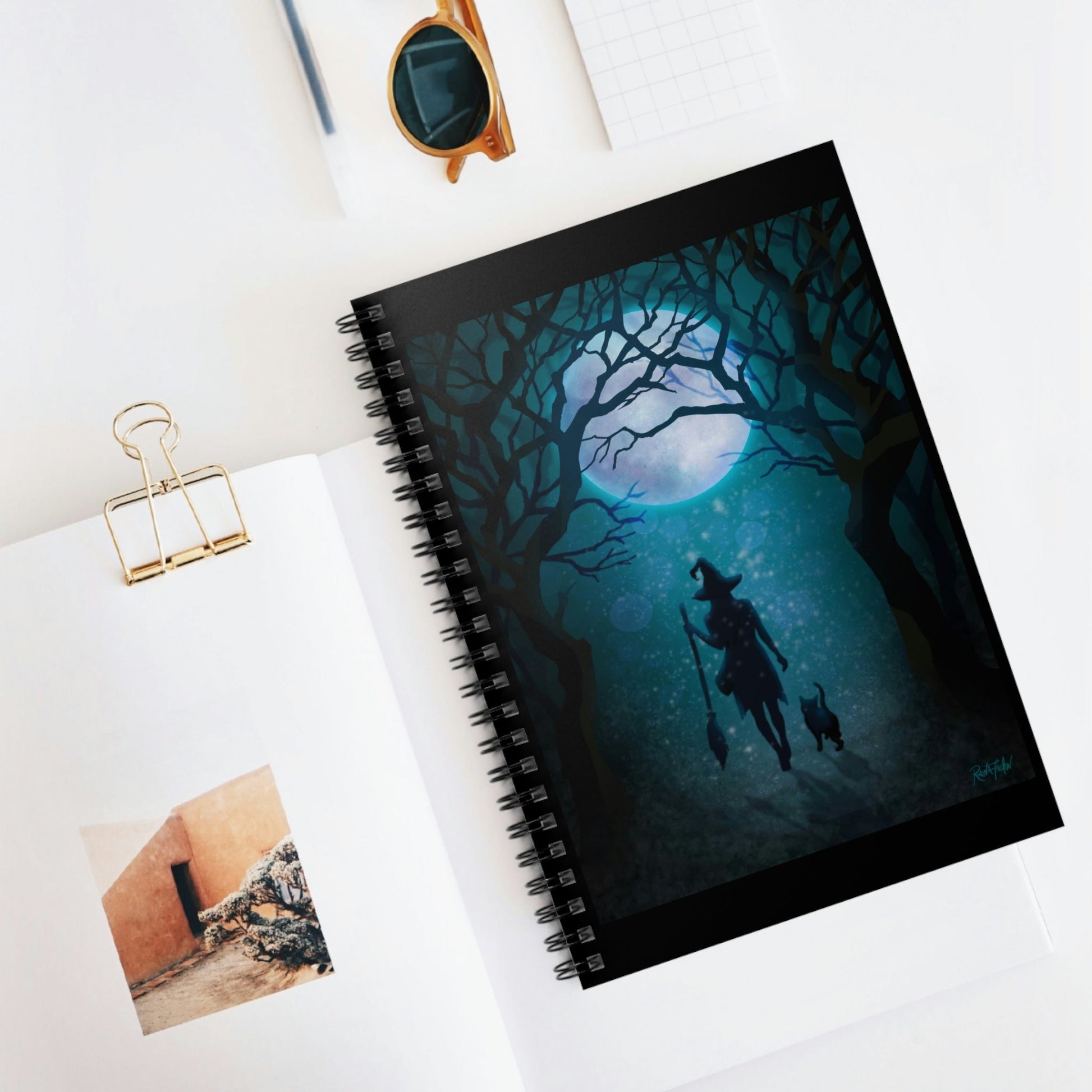 The Moon's Familiars - Spiral Notebook - Driftless Enchantments