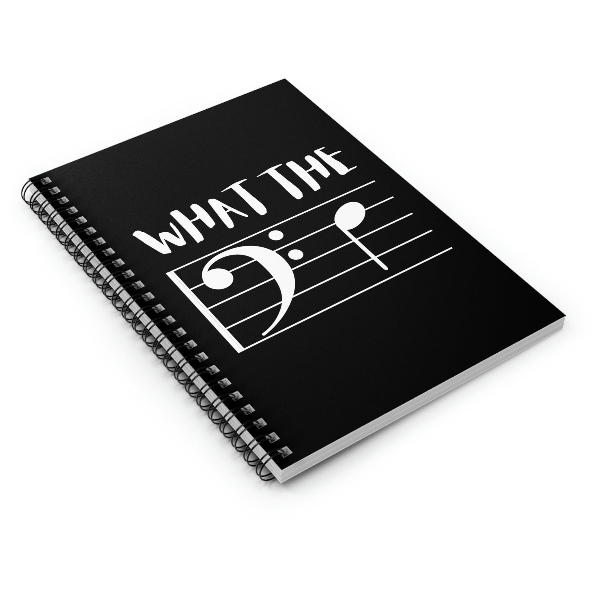 What the F Bass Note - Spiral Notebook - Driftless Enchantments