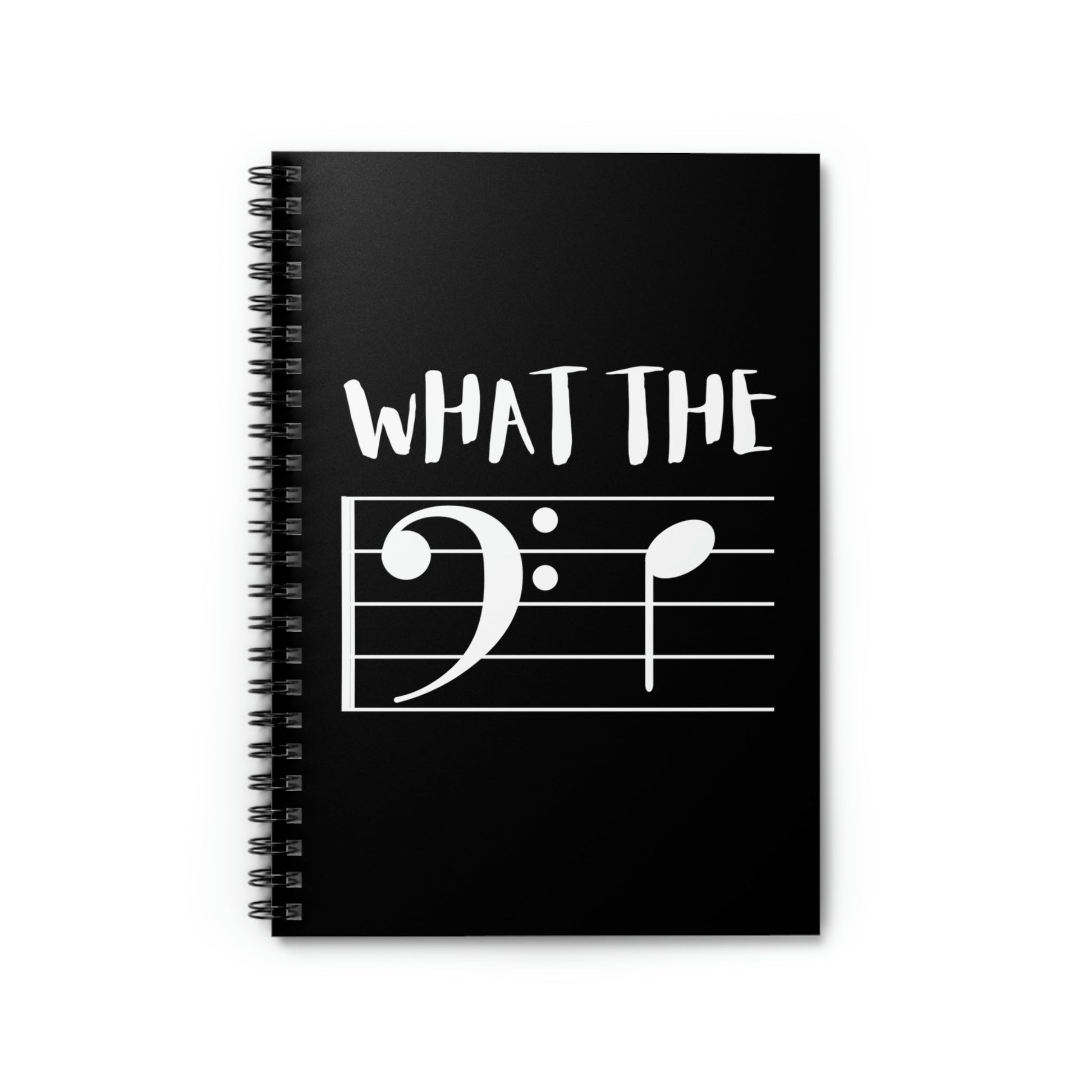 What the F Bass Note - Spiral Notebook - Driftless Enchantments