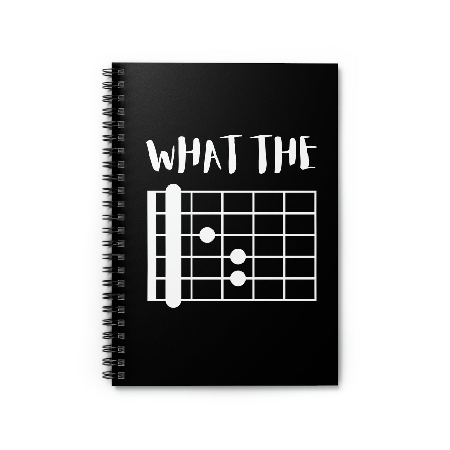What the F Guitar Chord - Spiral Notebook - Driftless Enchantments
