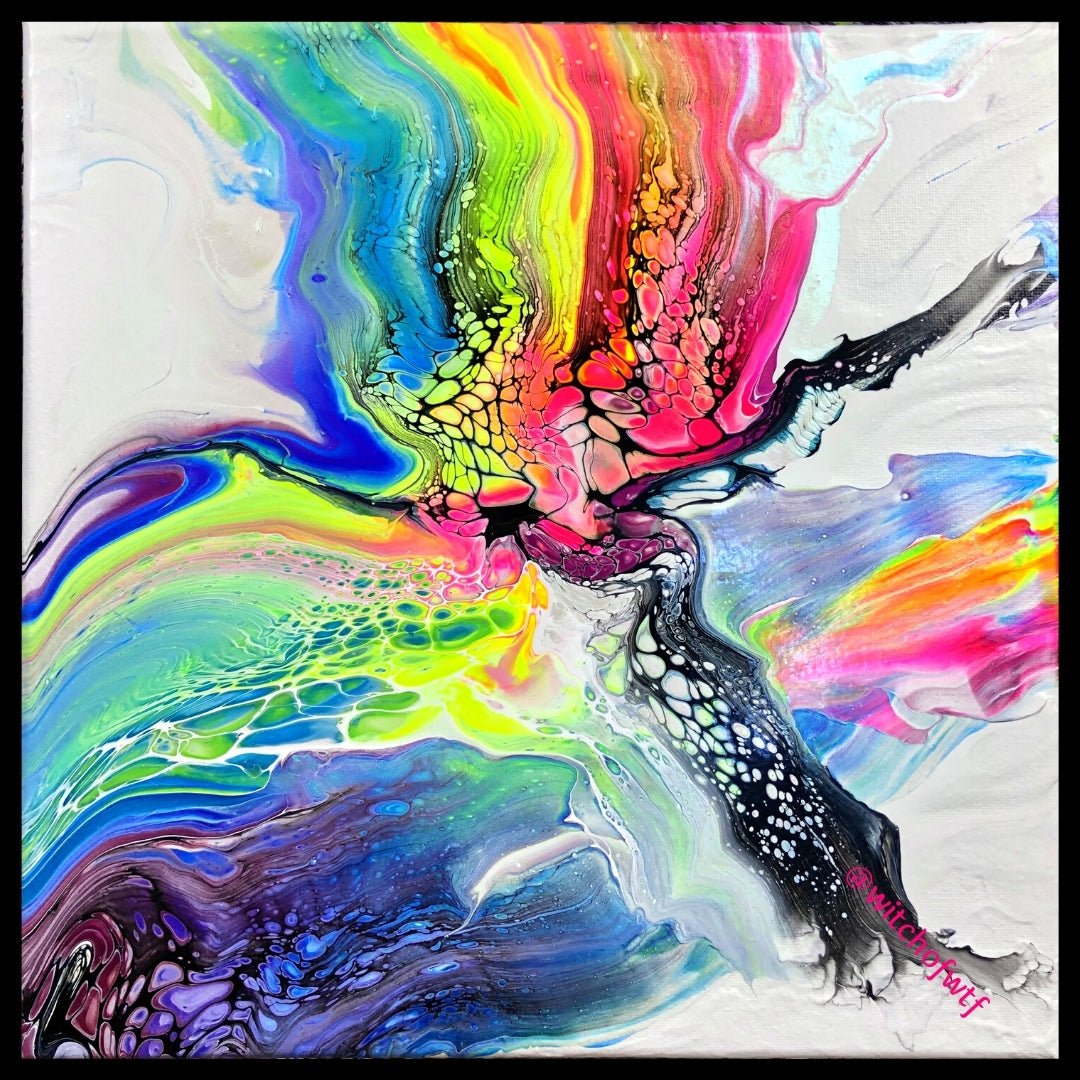 Abstract Fluid Acrylic Paintings | Painted Raina
