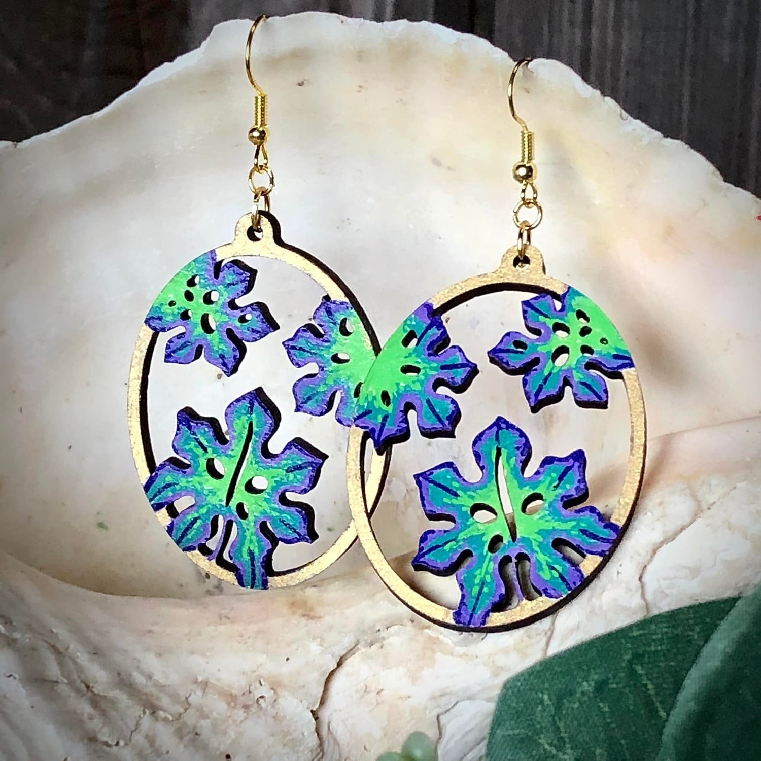 Hand-Painted Earrings | Driftless Enchantments