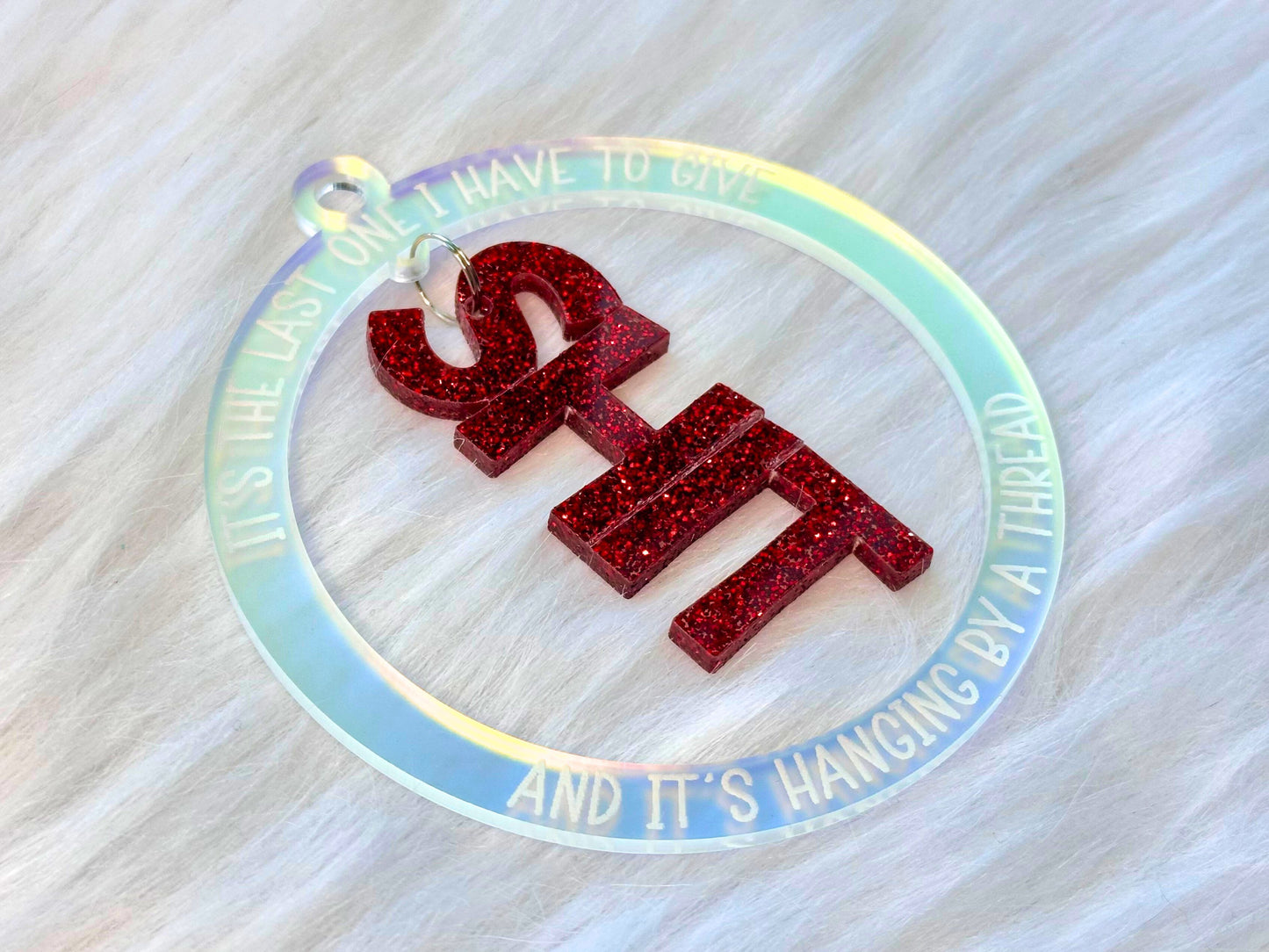 My Last Sh*t is Hanging by a Thread Ornament