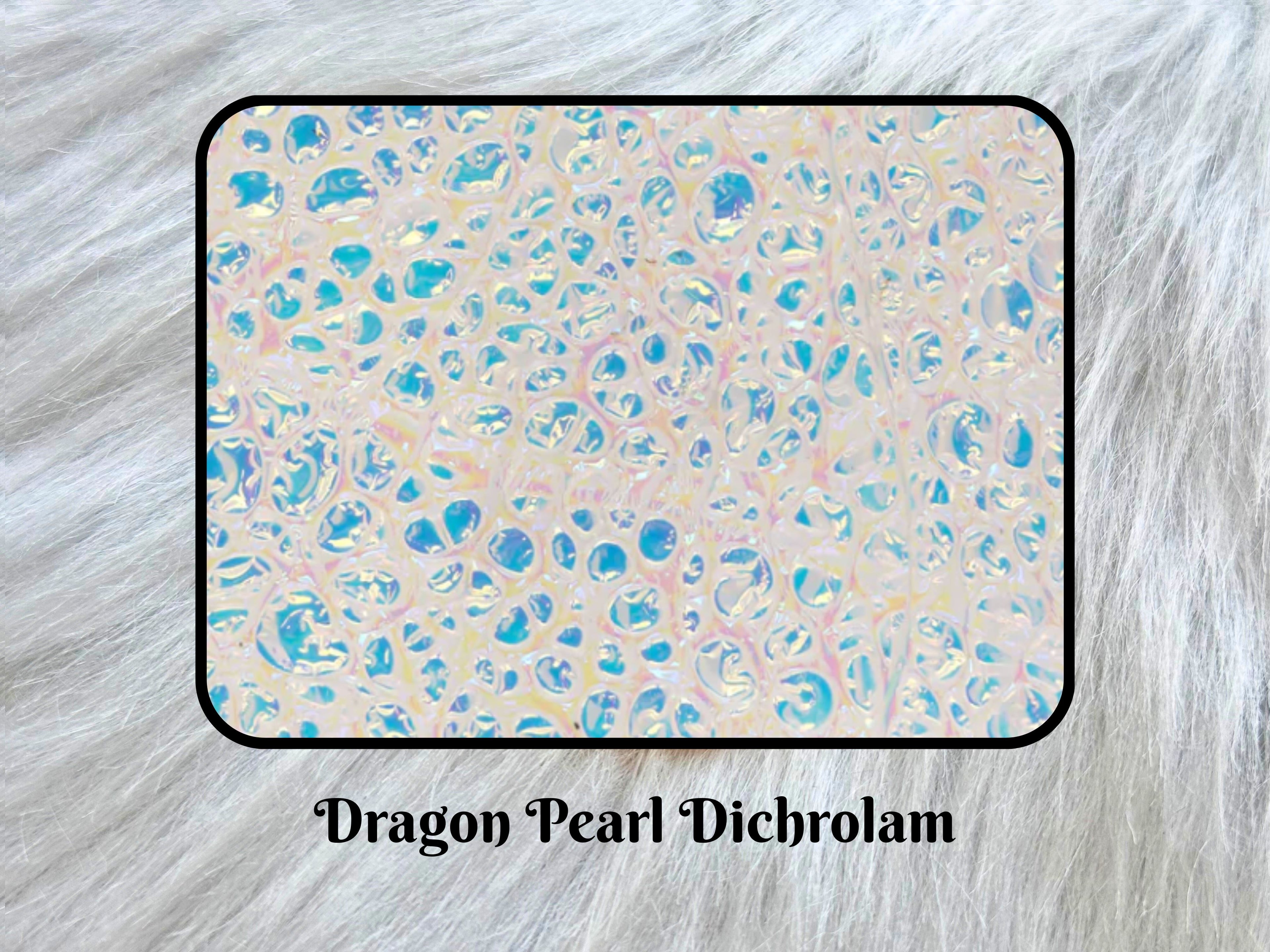 Prism Shield Earrings – Dragon Pearl Dichrolam & Iridescent Frosted Acrylic