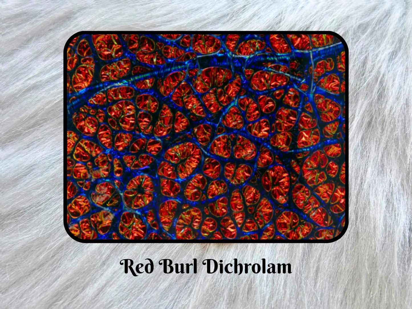 Prism Shield Earrings – Red Burl Dichrolam & Black Acrylic