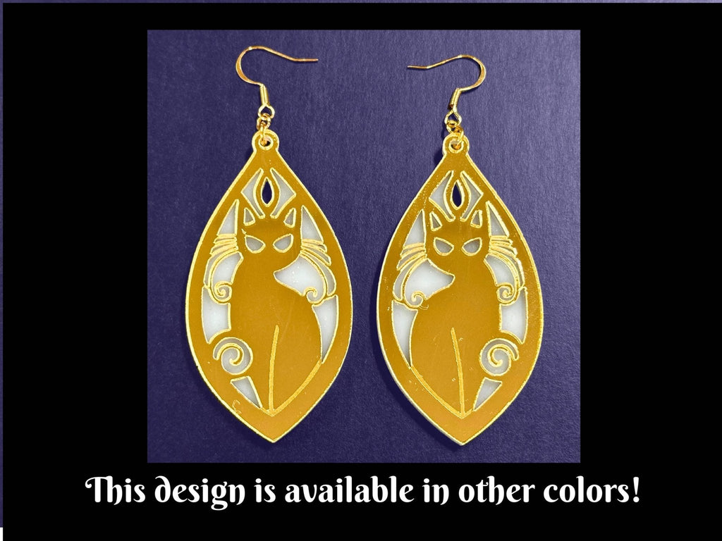 Black Cat | Black & Iridescent - Painted Raina