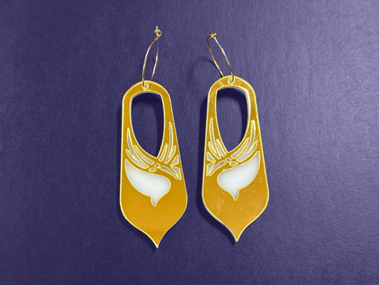 Bronwyn | Gold & White - Painted Raina