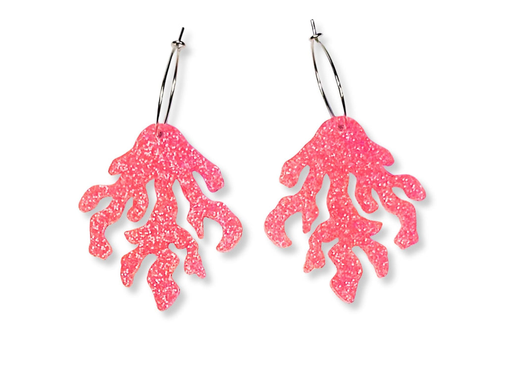 Coral Dangle Earrings