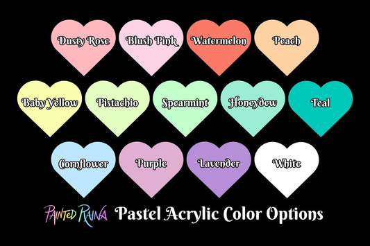 Custom Heart Pendant - Painted Raina