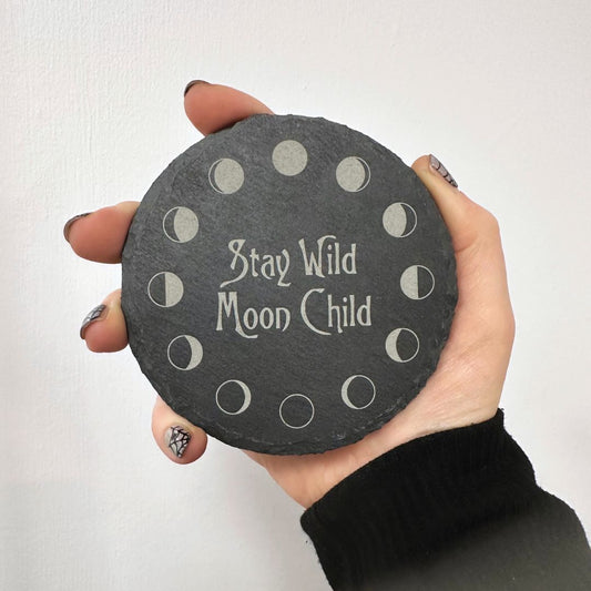 Custom Slate Coaster - Painted Raina