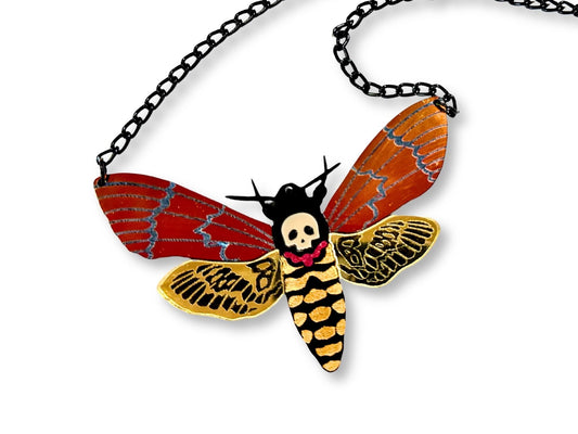 Death’s Head Moth Statement Necklace