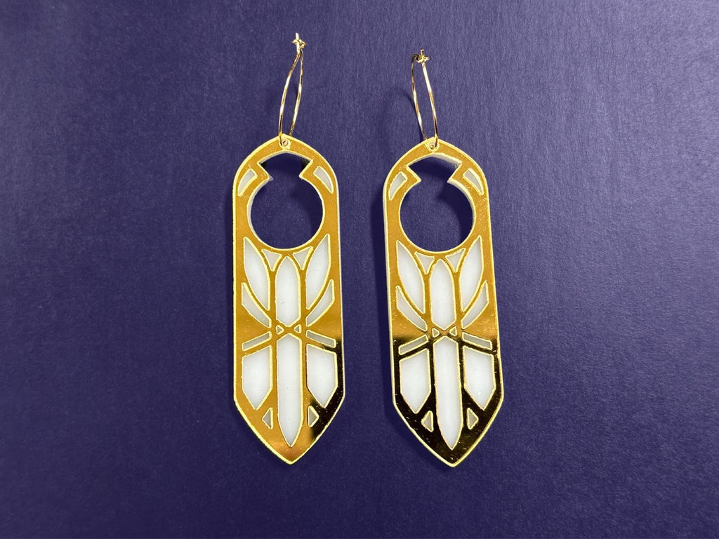 Disa | Gold & White - Painted Raina