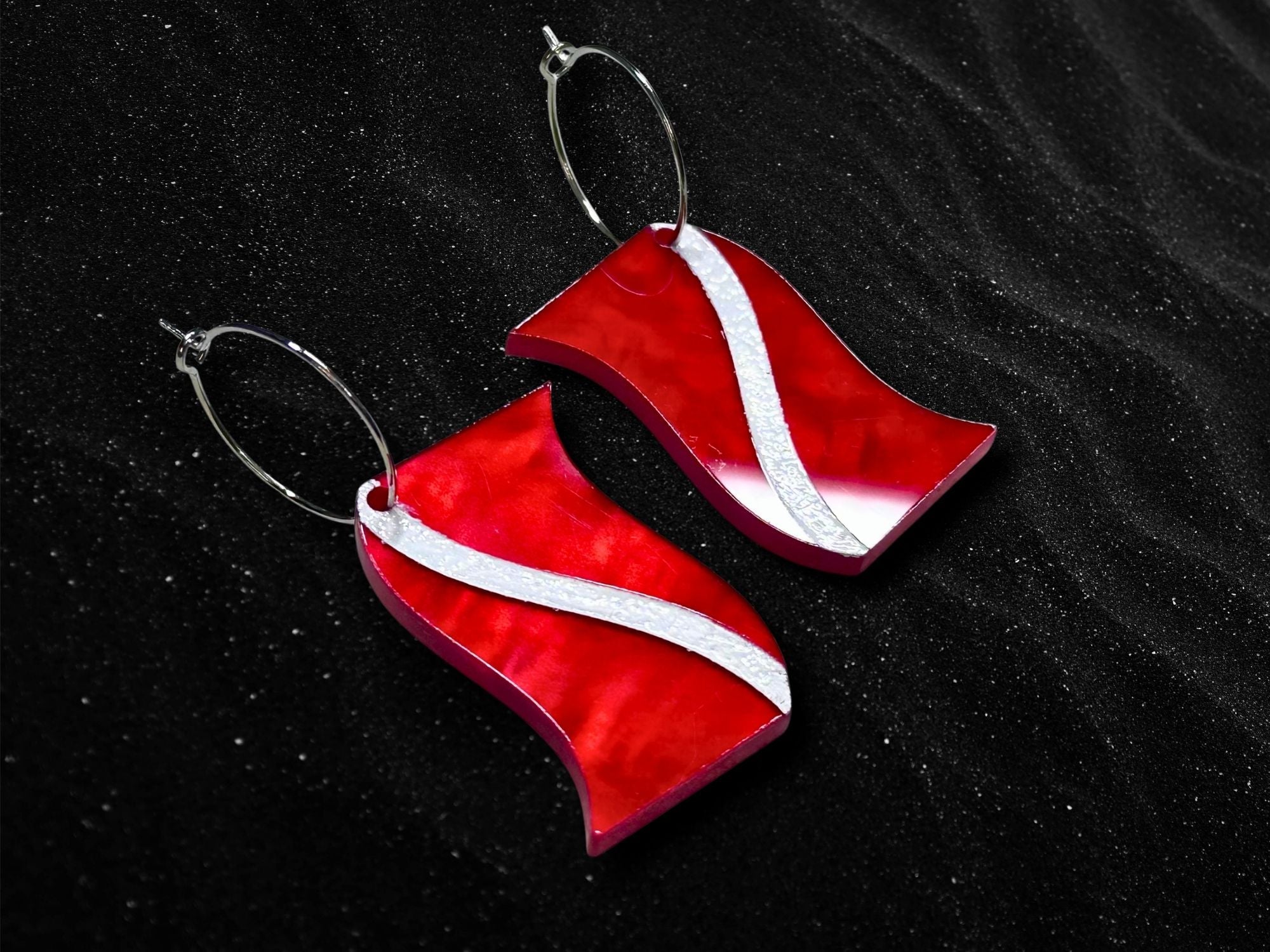 Diver Down Scuba Flag Earrings