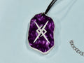 Eternal Love Viking Rune Necklace - Customizable with Couple's Initials and Colors - Painted Raina