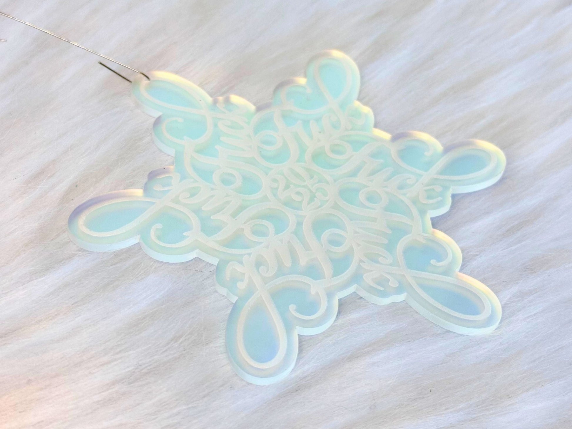 F*ck 2025 Snowflake Ornament - Painted Raina