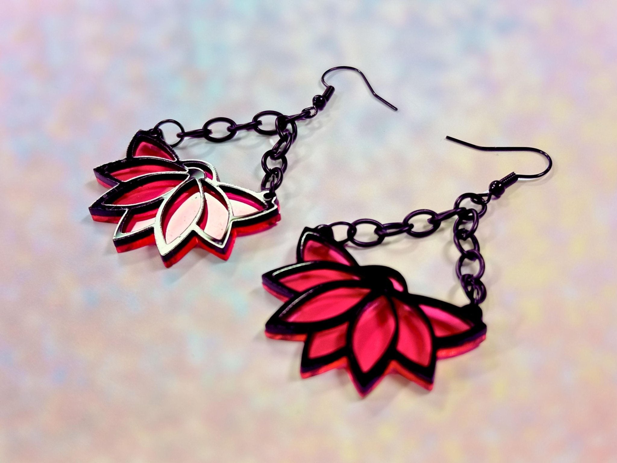 Fierce Flowers | Hot Pink & Black - Painted Raina