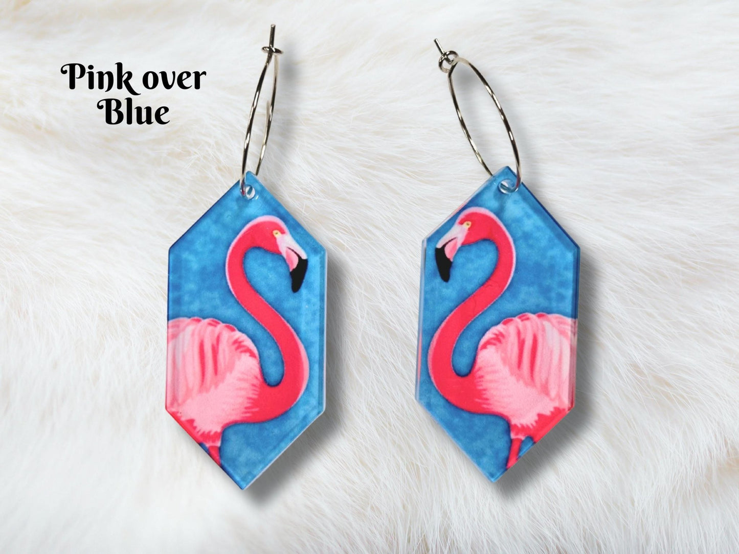 Flamingo Earrings - Painted Raina