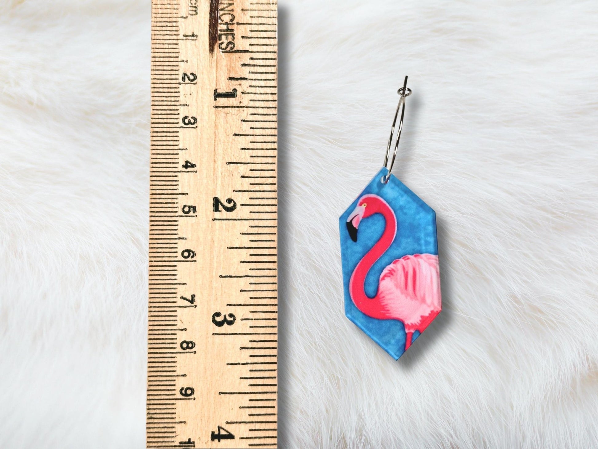 Flamingo Earrings - Painted Raina