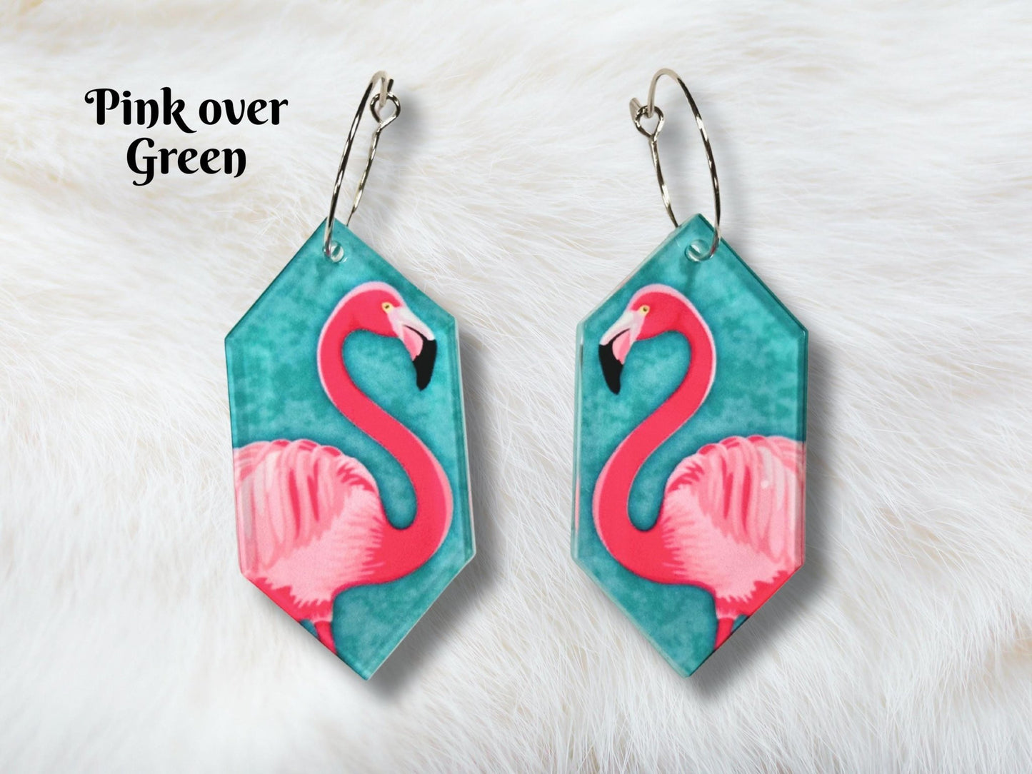 Flamingo Earrings - Painted Raina