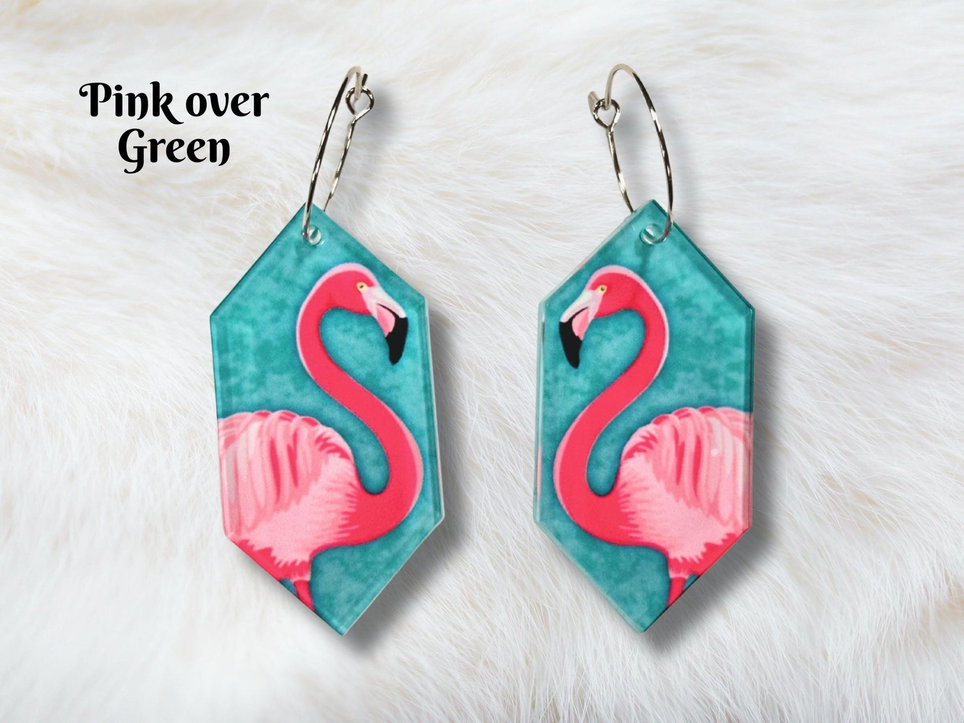 Flamingo Earrings - Painted Raina