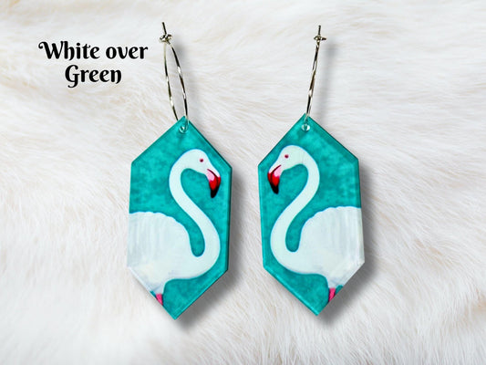 Flamingo Earrings - Painted Raina