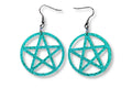 Glitter Pentagram Earrings