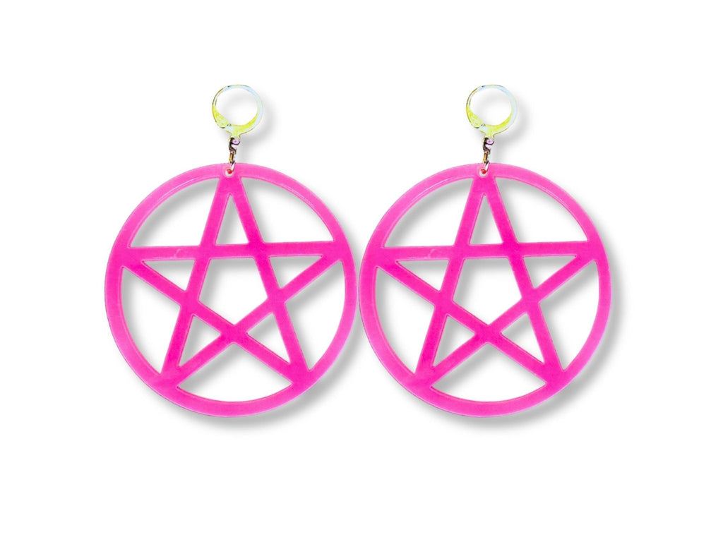 Glowing Pentagram Earrings